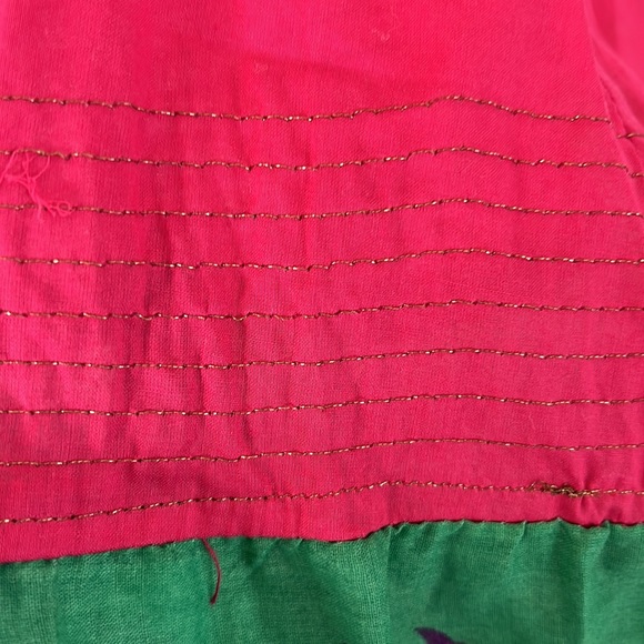 W PINK cotton full maxi skirt lined NWT - Picture 4 of 9